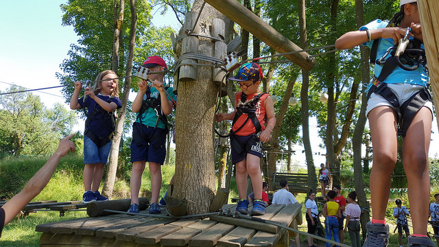 Lea babyhand dans les arbres